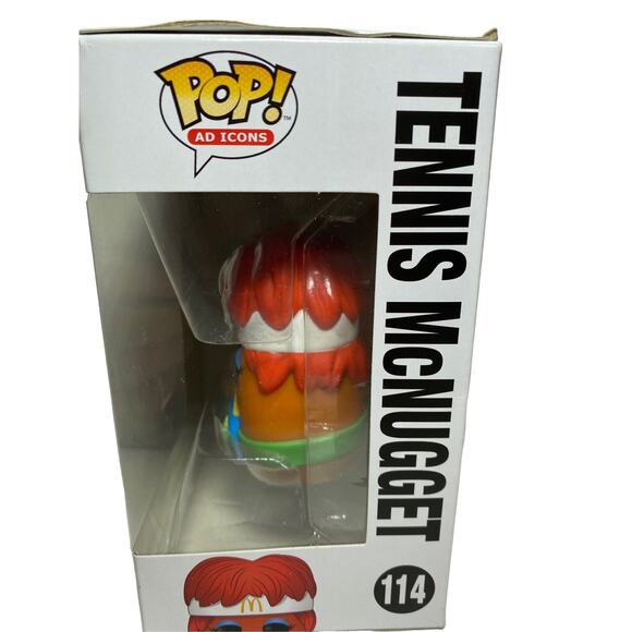 Funko Pop AD Mcdonald's Icons Tennis McNugget #114 Vinyl Figure In Box - Picture 2 of 5